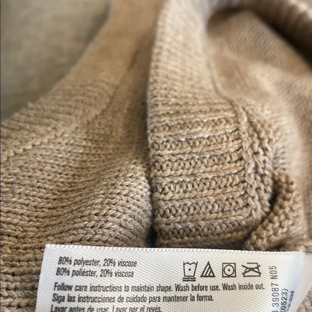 NWOT Beige 2 pc Sweater Knit Beige Outfit Infant 6-9 Mth Unisex